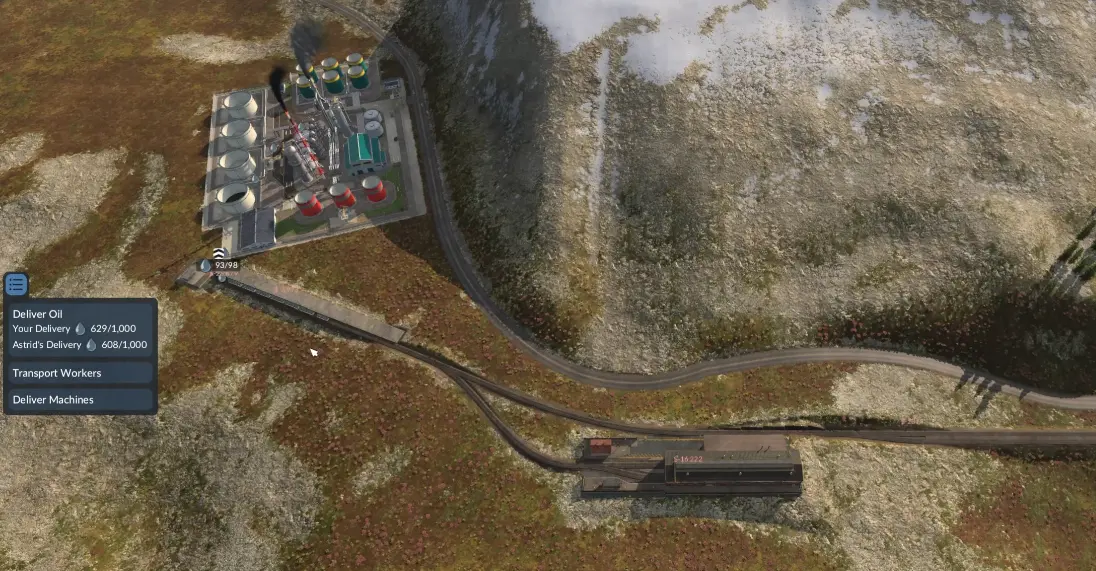 Mission 5 oil-delivery race against Astrid